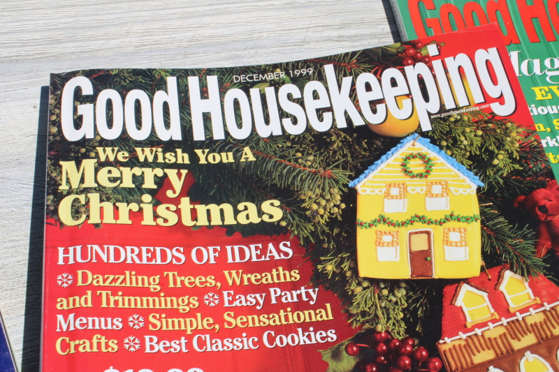 photo of 80s 90s vintage Good Housekeeping Christmas magazines lot, holiday recipes,tons of cookies & baking, ads! #4
